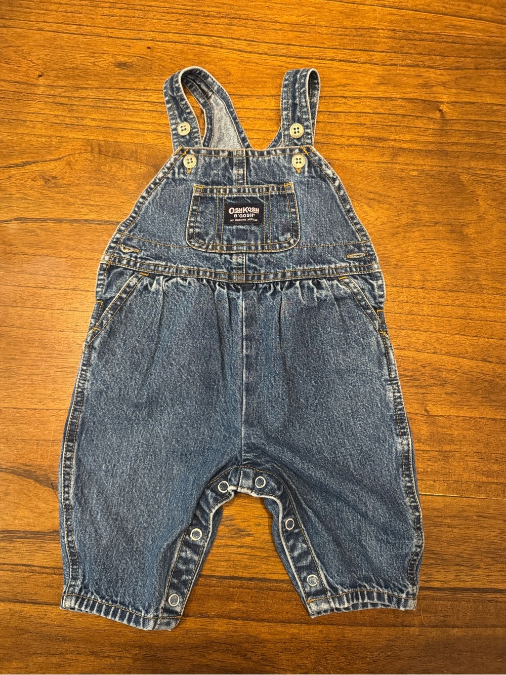 Vintage OshKosh B'gosh Vintage-Style Dark Blue Denim Overalls